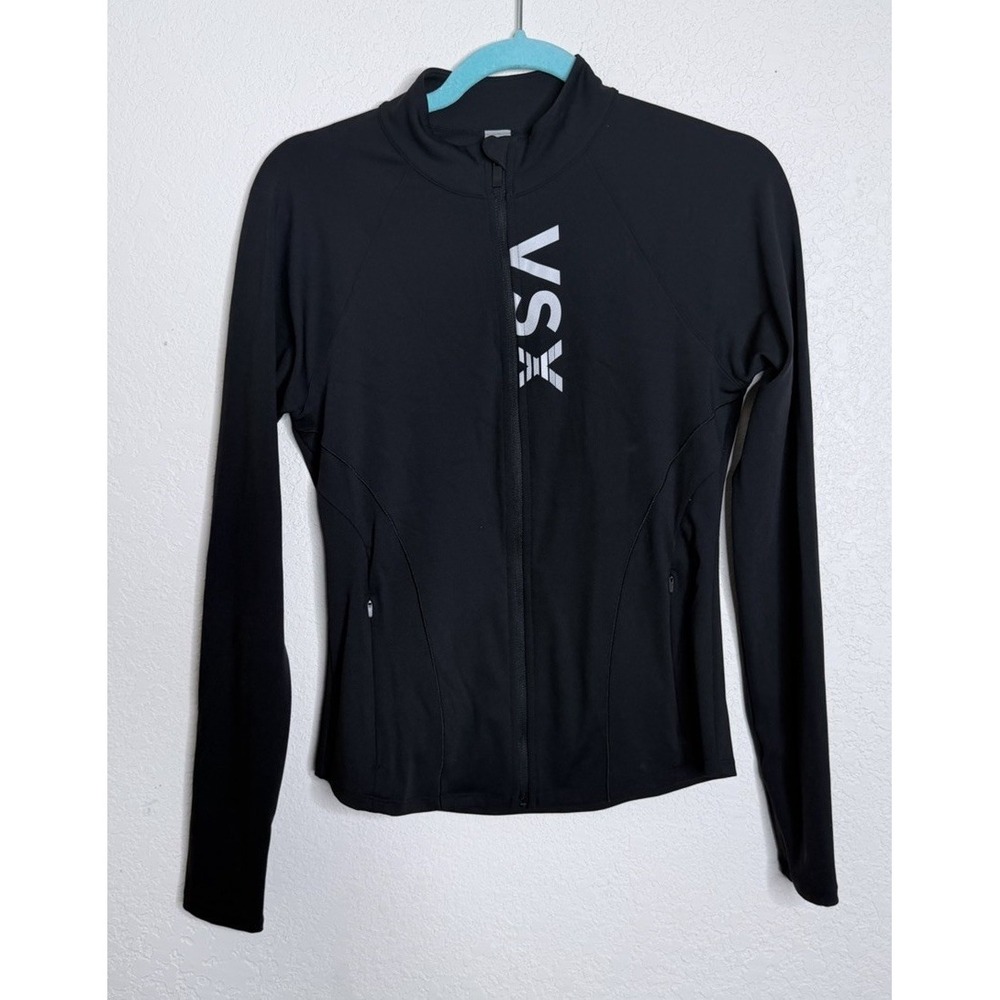 Victoria's Secret VSX Elevate Women's M Black Full-Zip Athletic Running Jacket